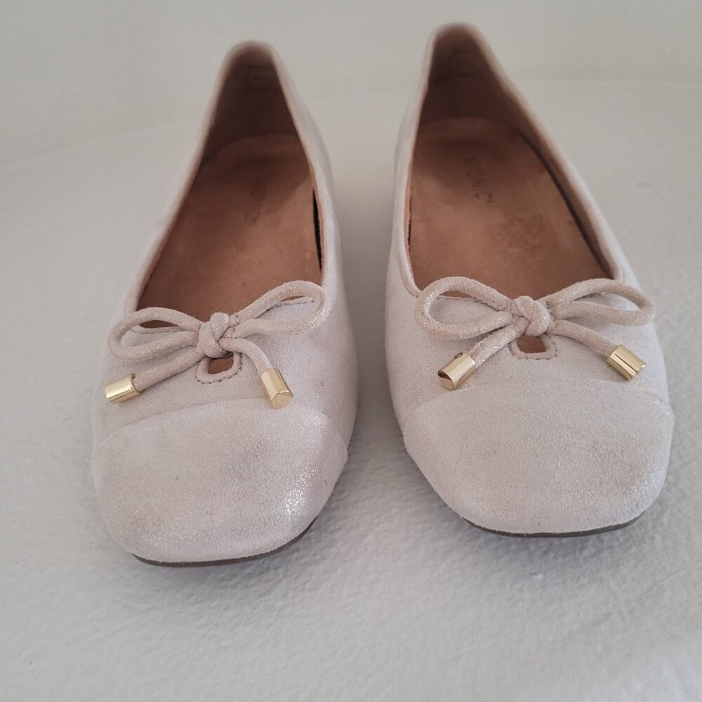 VIONIC KIARA BOW FLATS , GOLD METALLIC, SIZE 8 - Picture 4 of 7